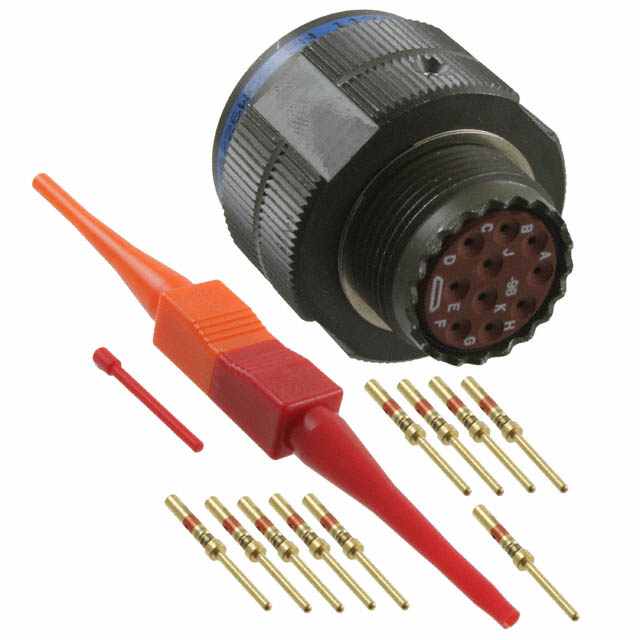 【D38999/26WC98PN】CONN PLUG MALE 10POS GOLD CRIMP